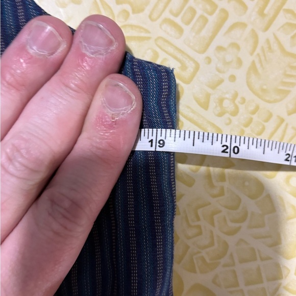 Vintage Lizsport Blue Relaxed Fit V-Neck Pantsuit - Picture 10 of 16